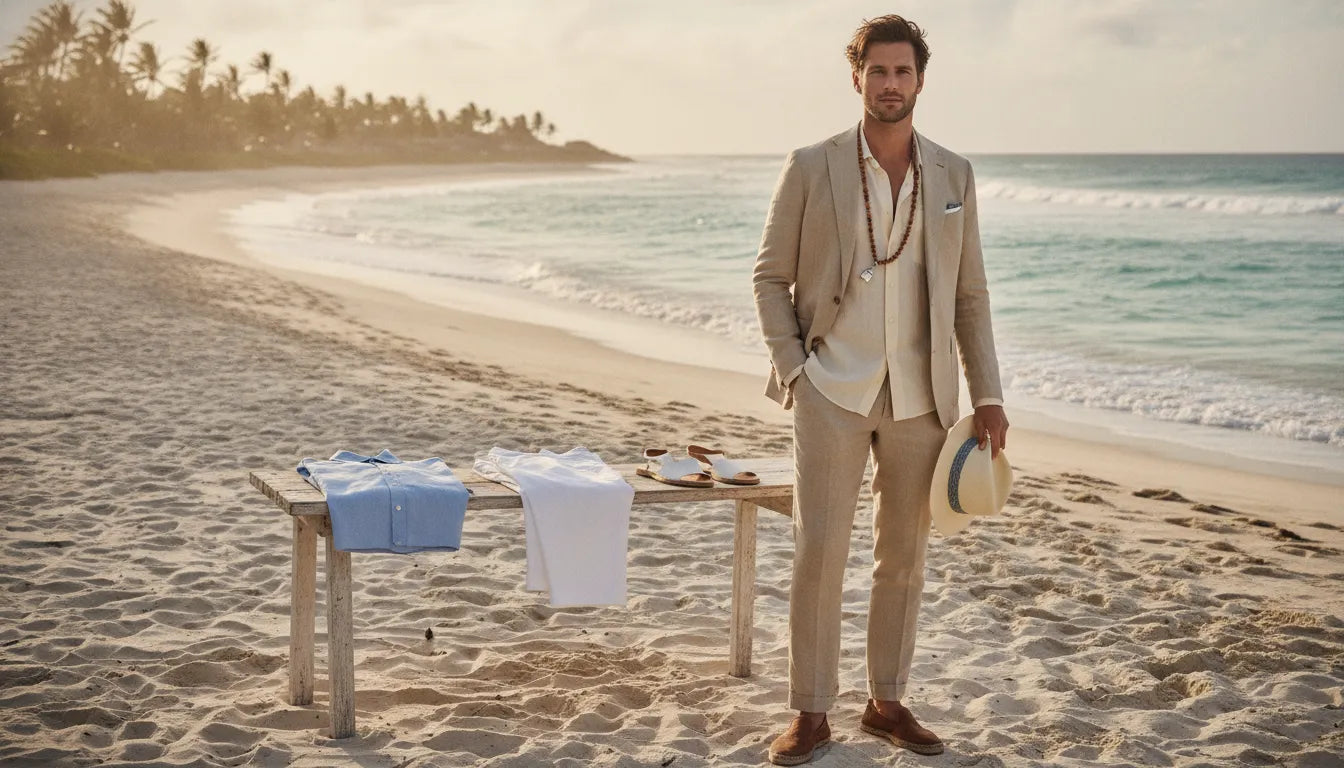 Comment choisir sa tenue de mariage à la plage pour homme