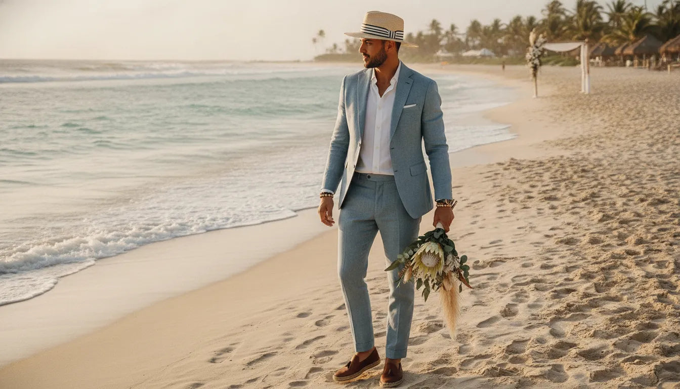 Comment s'habiller pour un mariage à la plage en tant qu'homme