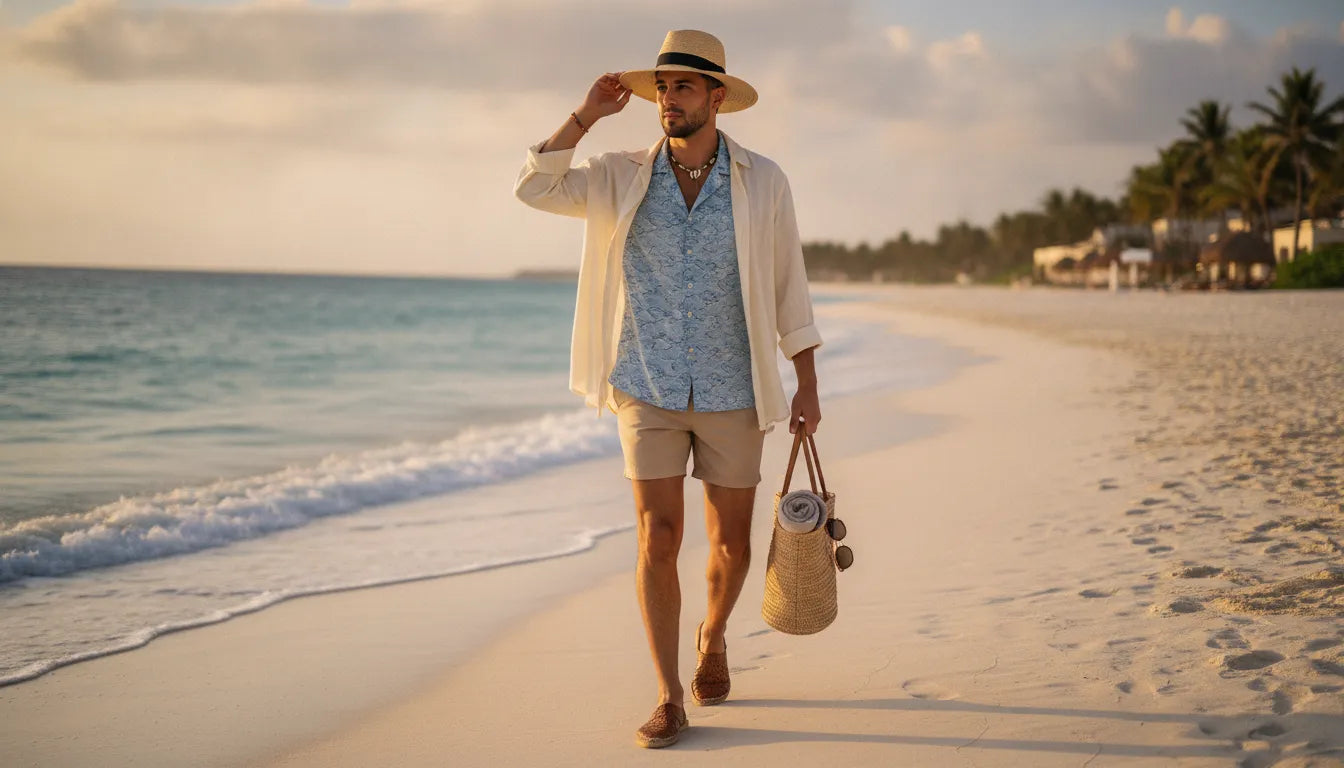 Des tenues de vacances à la plage pour hommes avec style