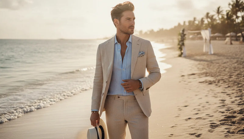 Tenue de mariage à la plage : le guide du beach formal pour homme