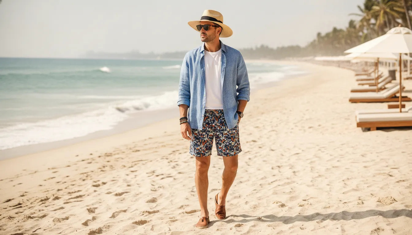 Tenues de plage homme : comment rester stylé sous le soleil