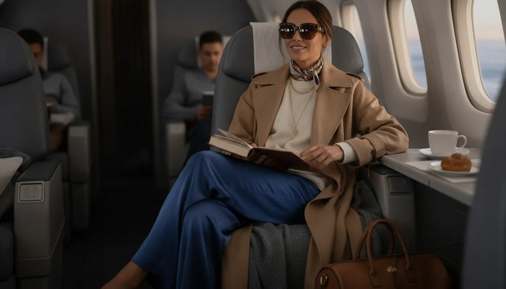 Tenues de voyage : comment rester chic en vol long-courrier