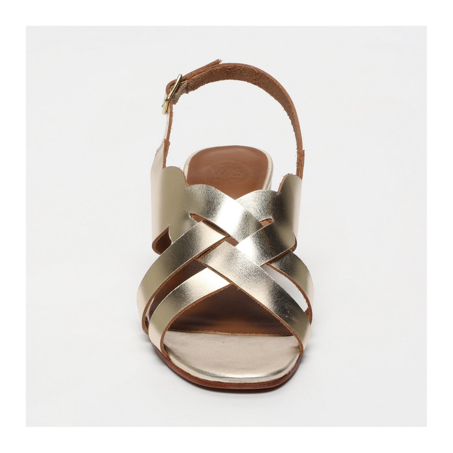 White Sun - Deepanjali Heeled Sandals - Gold