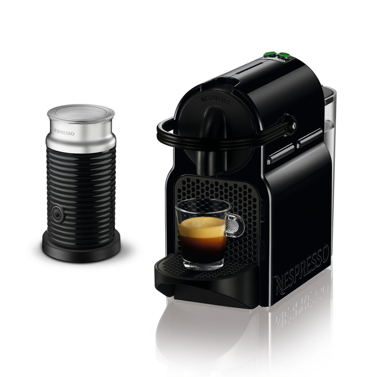 Kaffemaskin - Inissia + Aeroccino - Svart