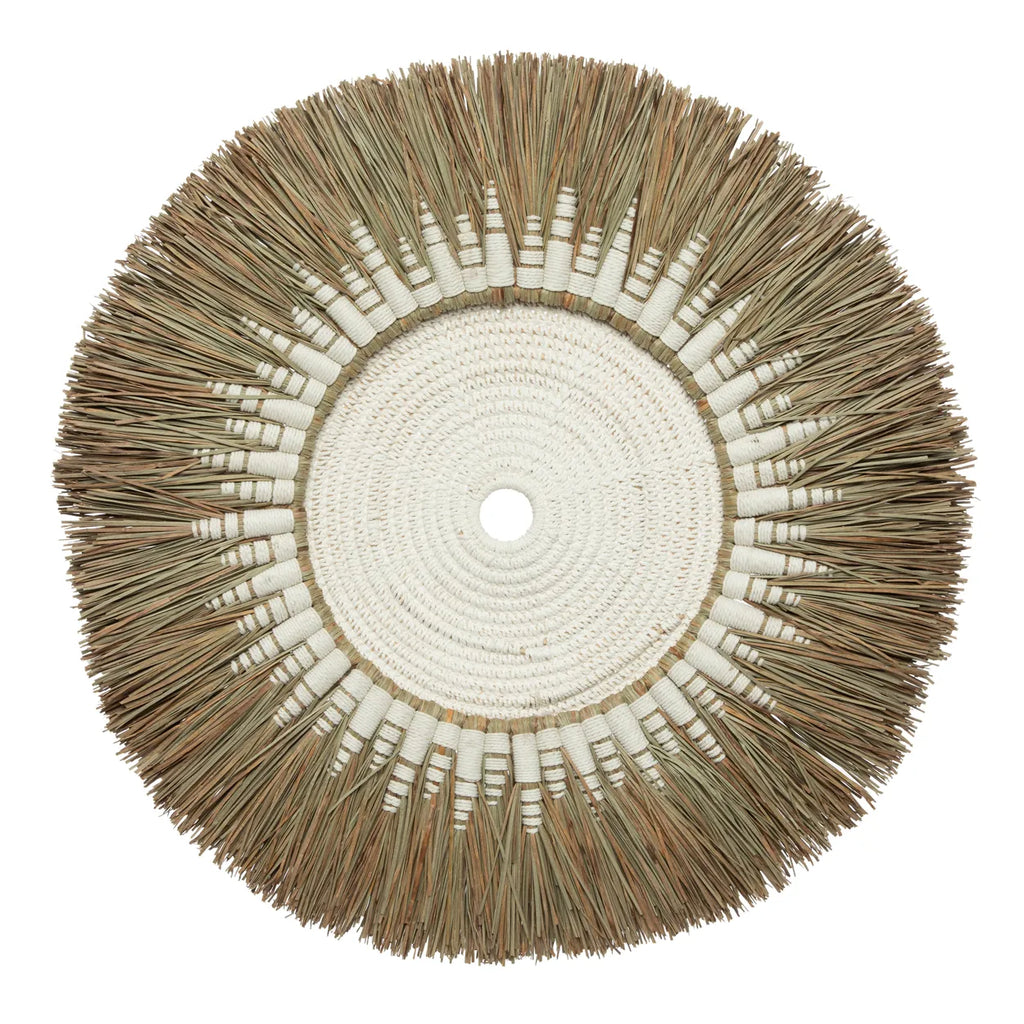 Raffia Macramé Wall Decoration - Natural White