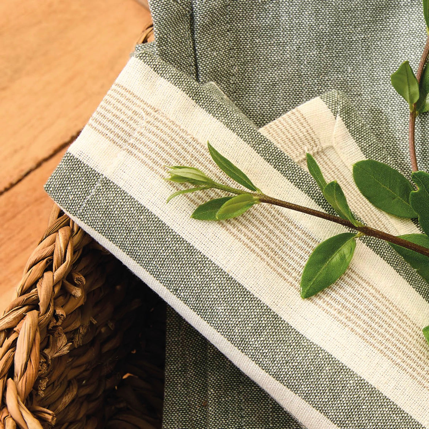 Set of 6 Napkins - Arthur - Green