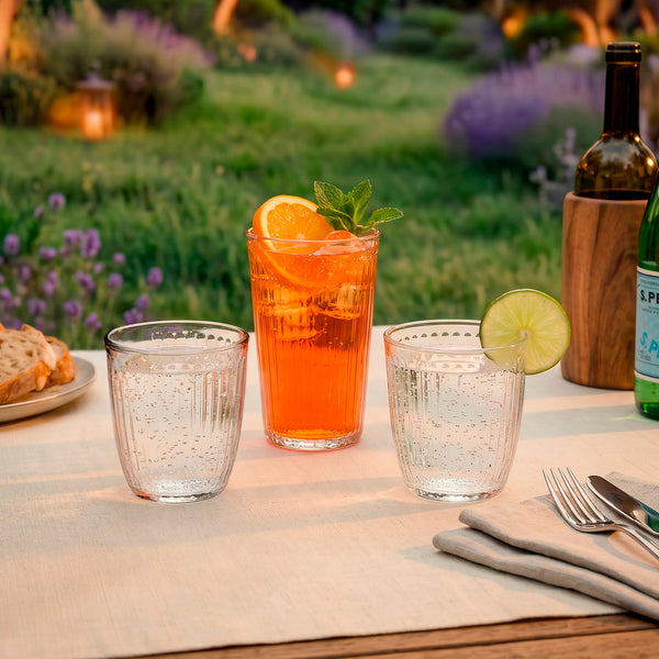 Art Culinaire - Set De 4 Gobelets Hauts - Rayon Dia - Verre - Transparent