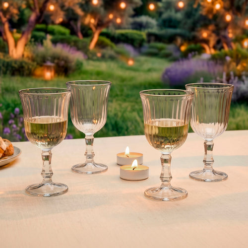 Lot De 4 Verres À Vin - Rayon Transparent