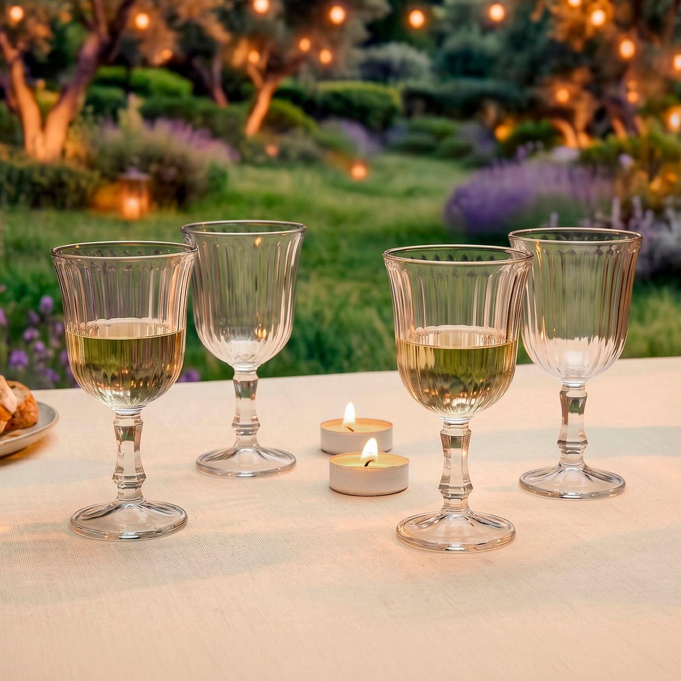Lot De 4 Verres À Vin - Transparent