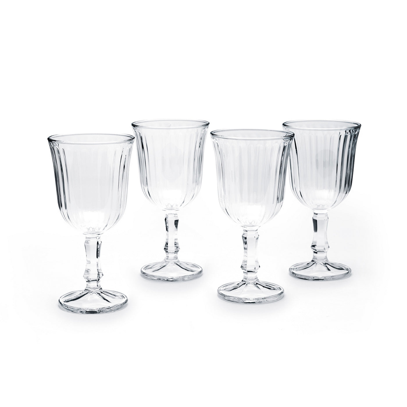 Lot De 4 Verres À Vin - Transparent