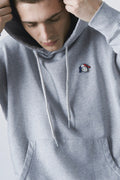 Sandiana Sheep Patch Hoodie - Grey Melange - Unisex