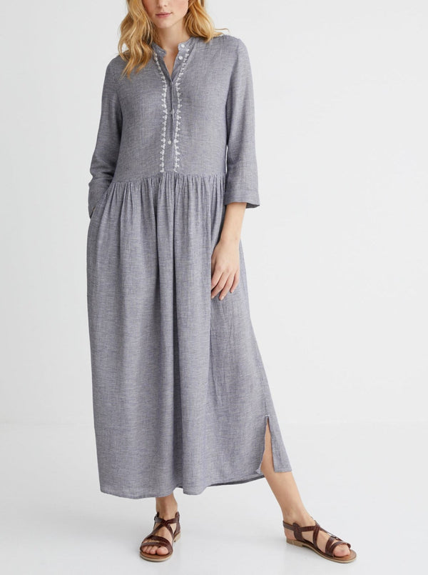 Pdp Long Dress - Dark Blue Multicolor - Women