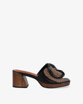 Pink Clogs - Black/Leather