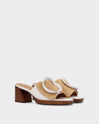 Sandales Rose - Blanc