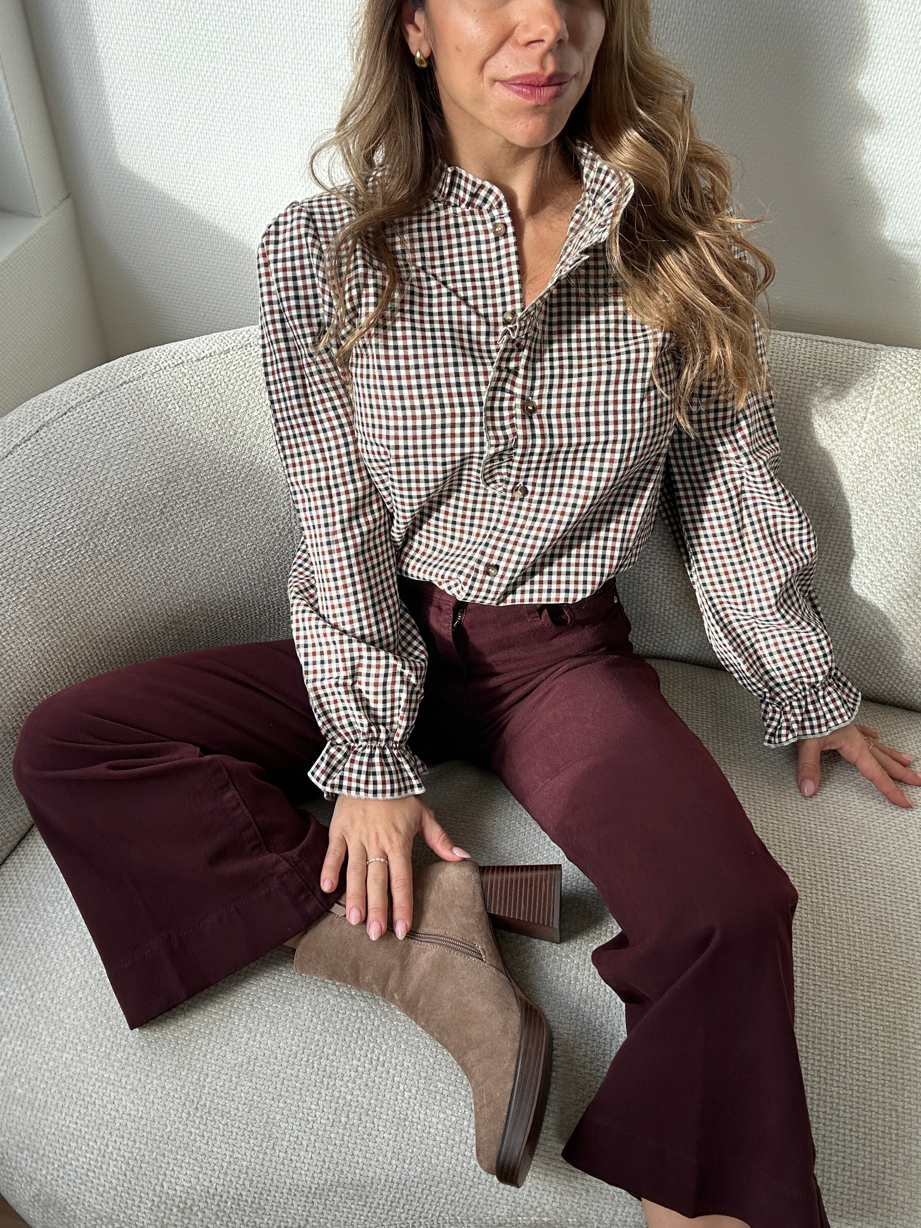 Windy Jeans Burgundy