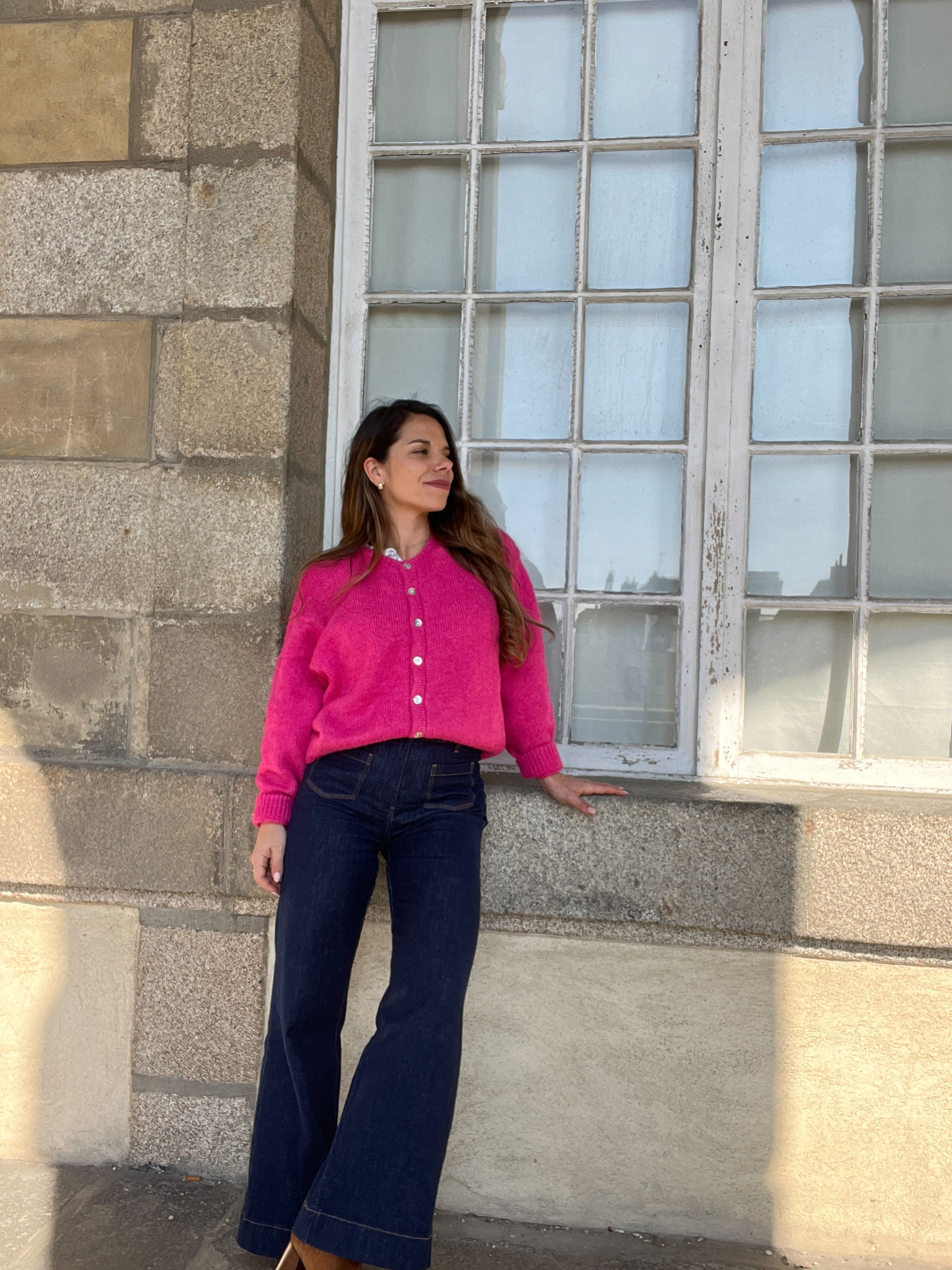 Charlie Pink Fuschia Cardigan