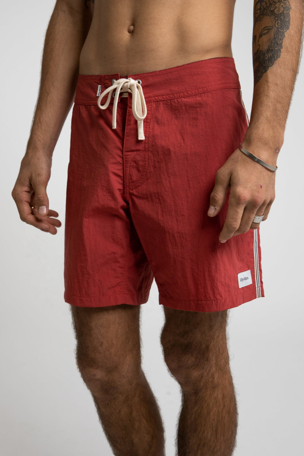 Rhythm - Heritage Trunk Swim Shorts - Auburn - Men