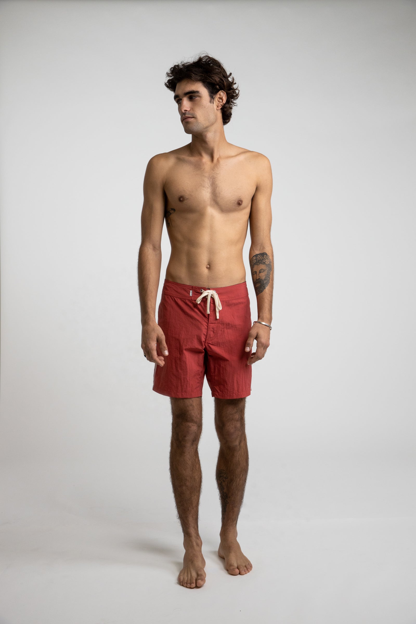 Rhythm - Heritage Trunk Swim Shorts - Auburn - Men