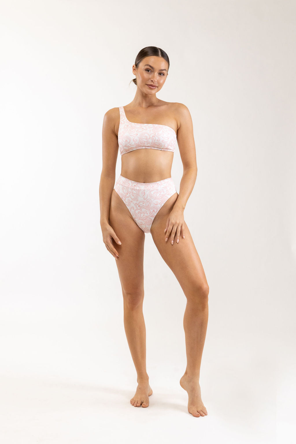Rhythm - Haut De Maillot Fiji Asymetric - Rose - Femme