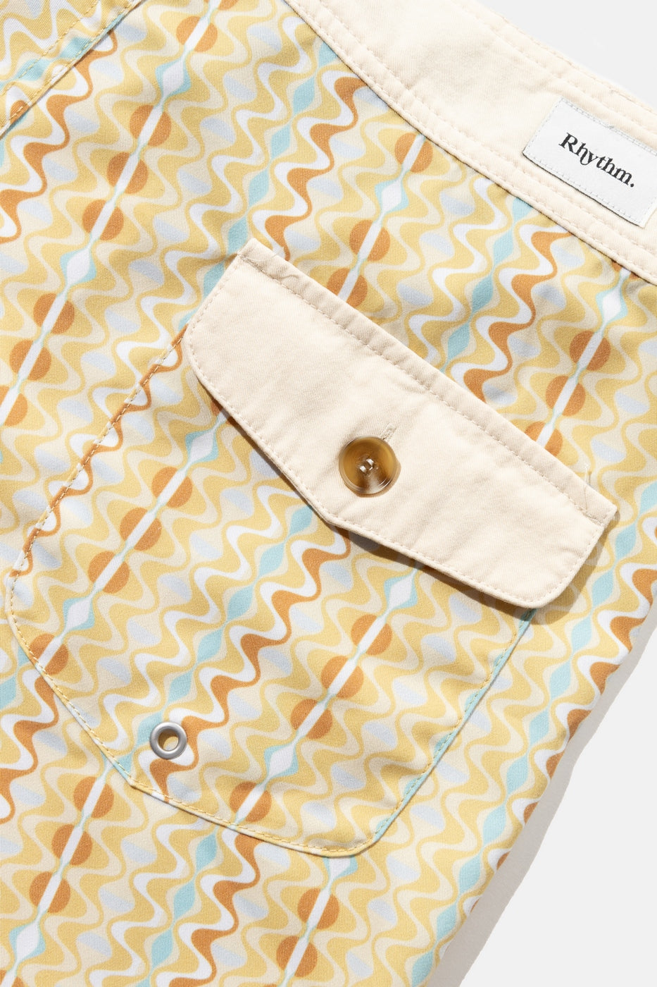 Rhythm - Sunray Trunk Swim Shorts - Gold - Men