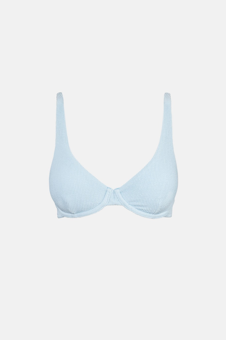 Rhythm - Isla Rib Bikini Top - Cool Blue - Women