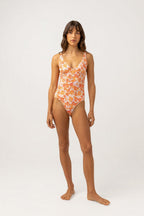 Rhythm - Rosa Floral One-Piece Swimsuit - Pink - Women