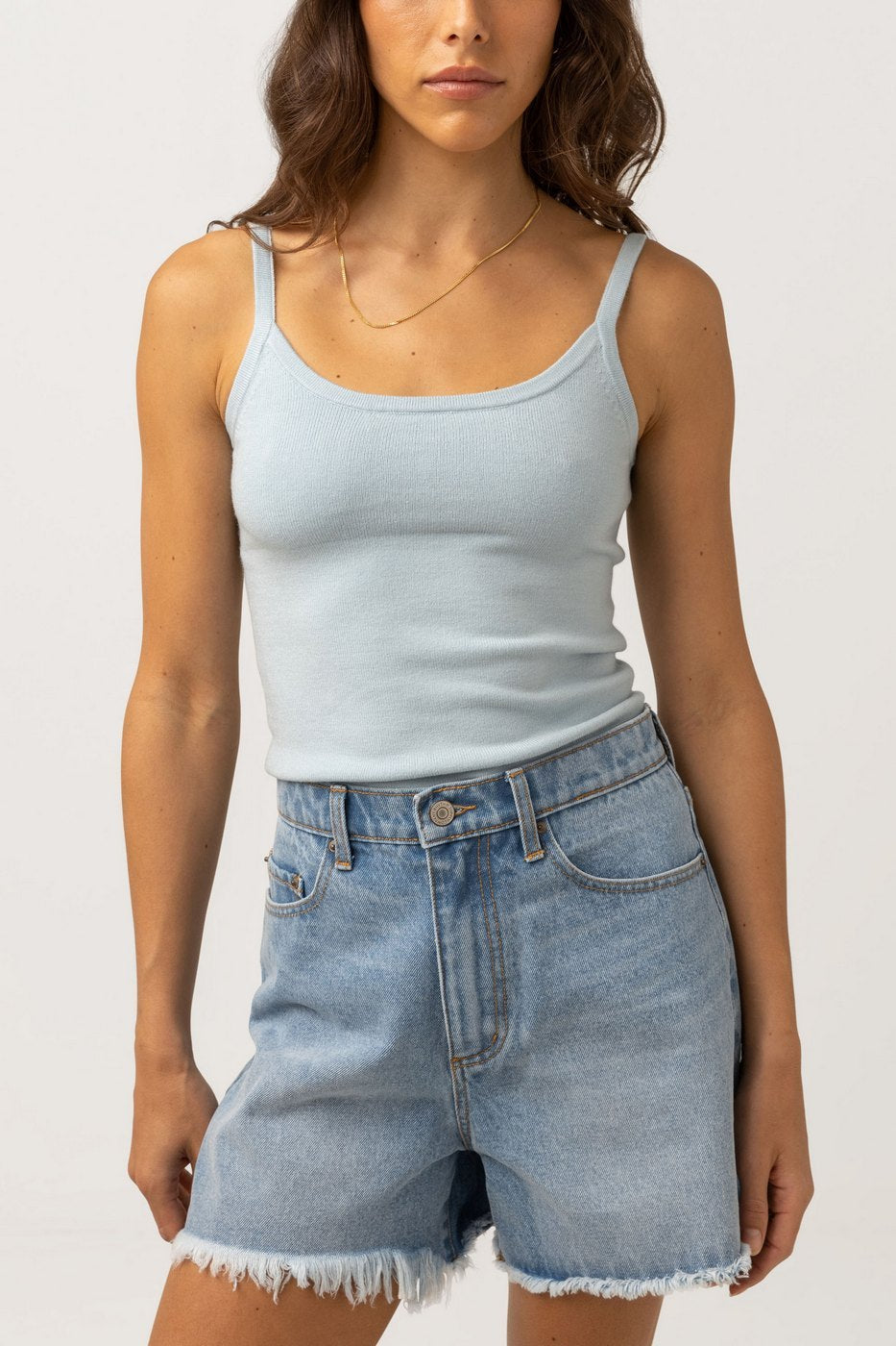 Rhythm - Top En Maille Yumi - Oatmeal - Mujer