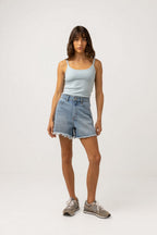 Rhythm - Top En Maille Yumi - Oatmeal - Mujer