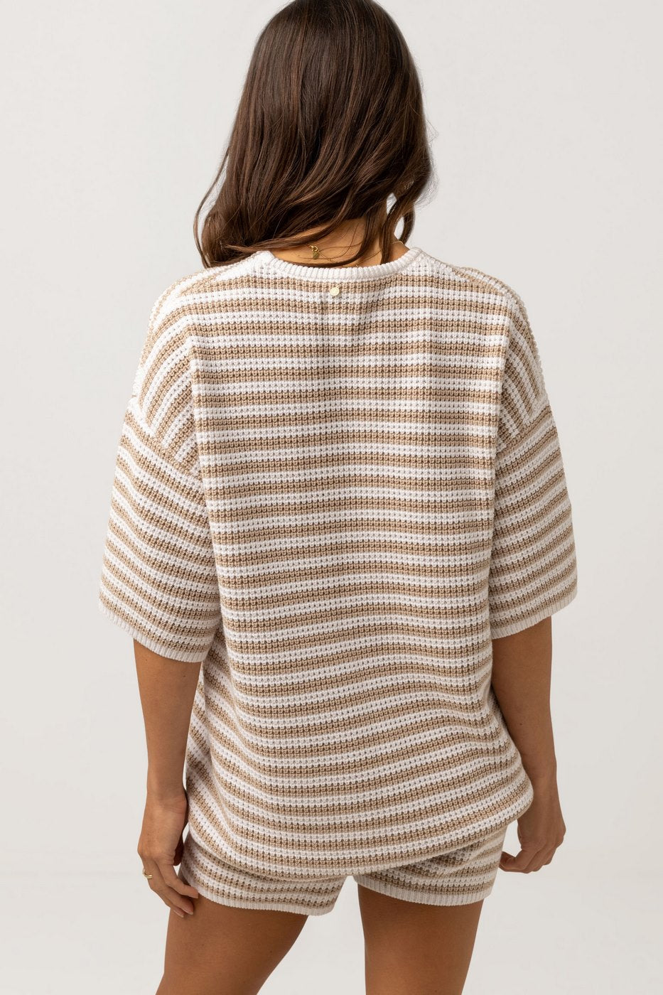 Rhythm - Corsica Knit Top - Oatmarle Stripe - Women