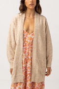 Rhythm - Oversized Knit Cardigan - Oatmeal - Women
