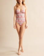 Maillot Une Pièce Libert - Rose Moyen Imprime - Femme