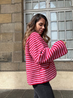 Carmen Striped Fleece Jacket