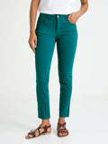 Slim 7/8 Couleu - Bleu Moyen Uni - Femme