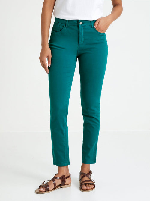 Slim 7/8 Color - Plain Medium Blue - Women