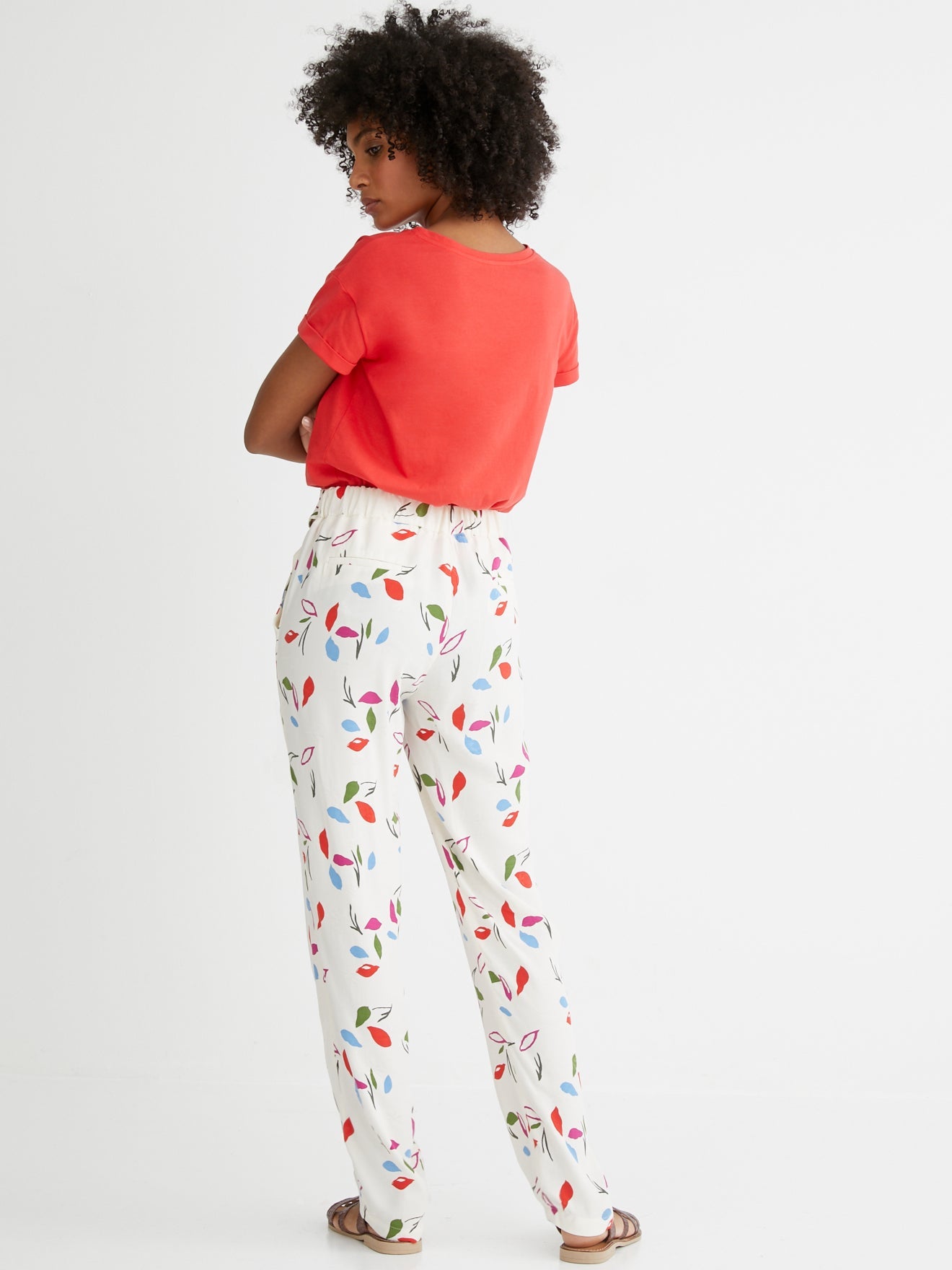 Pantalon Mathis - Blanc Moyen Imprime 3 - Femme
