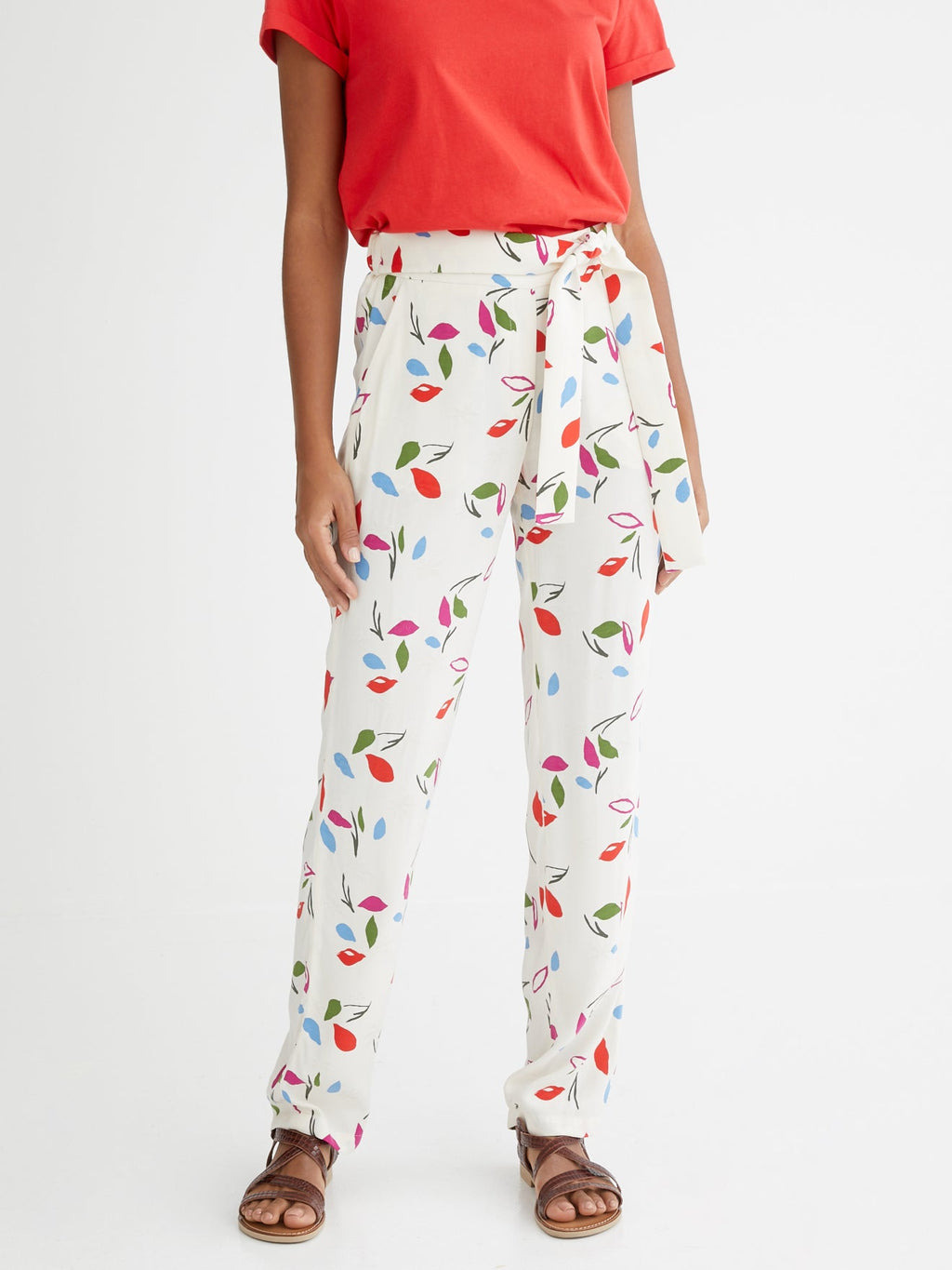 Pantalon Mathis - Blanc Moyen Imprime 3 - Femme