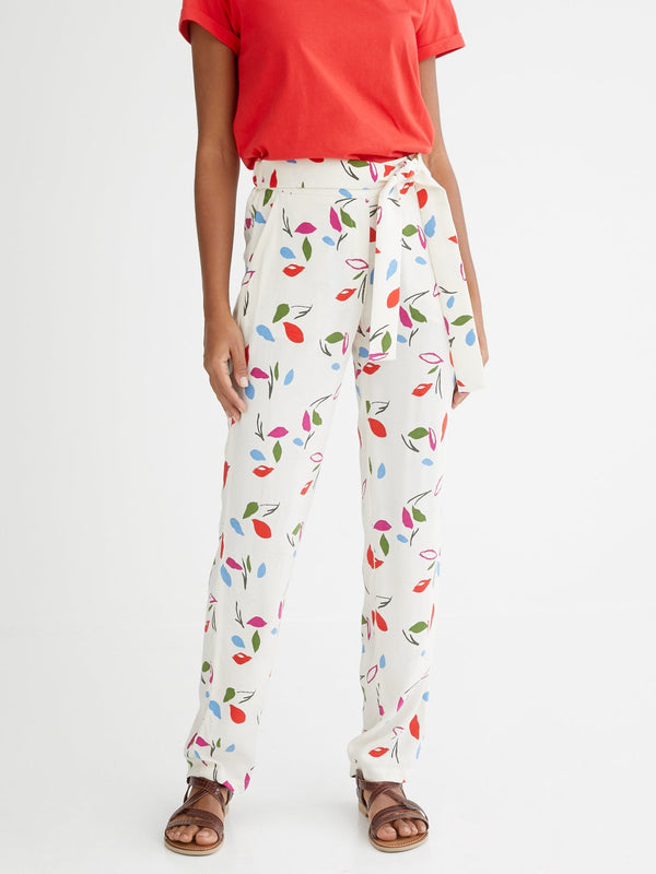 Pantalon Mathis - Blanc Moyen Imprime 3 - Femme