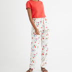 Pantalon Mathis - Blanc Moyen Imprime 3 - Femme