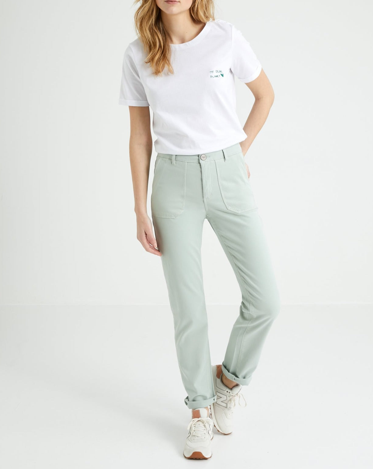 Coto Cargo Trousers - Light Muted Green - Women