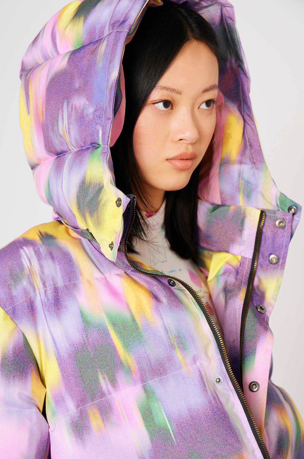 Doudoune Natacha Birds - Floral Pastel