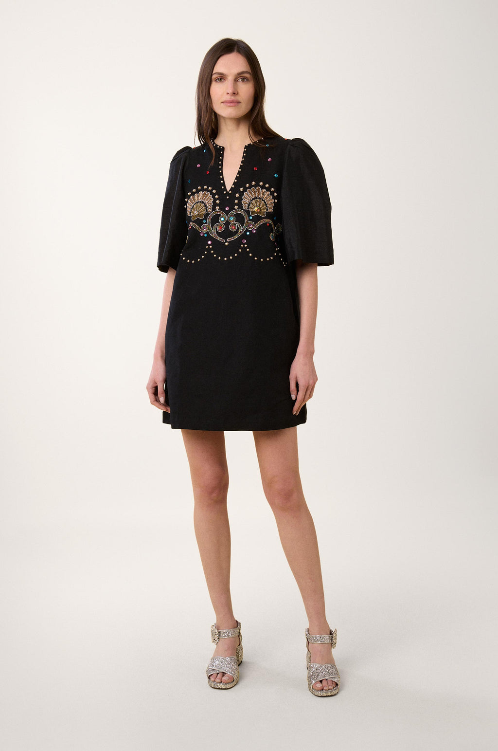 Robe Courte Coquillage - Noir