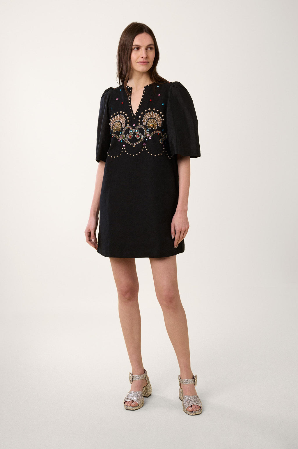 Robe Courte Coquillage - Noir