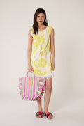 Robe Frangée Bain De Mer - Jaune