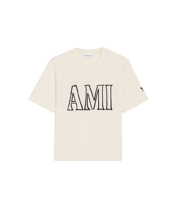Ami Paris - Print T-Shirt – White