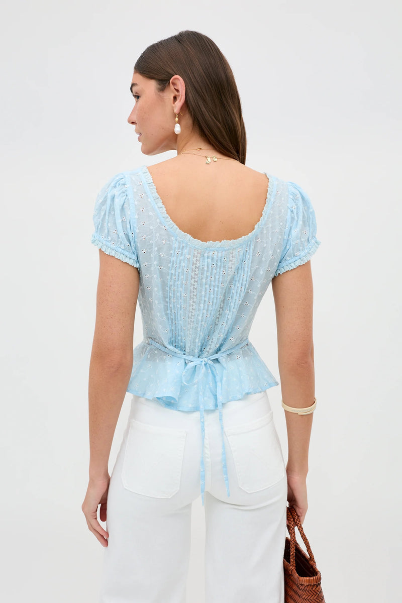 Top Sandi Powder Blue