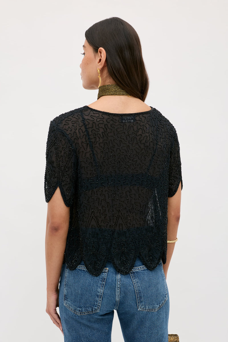Top Ainsleigh Florence Embellishment Antique Black