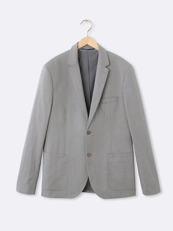Blazer Faux Uni - Gris Moyen Carreaux - Homme