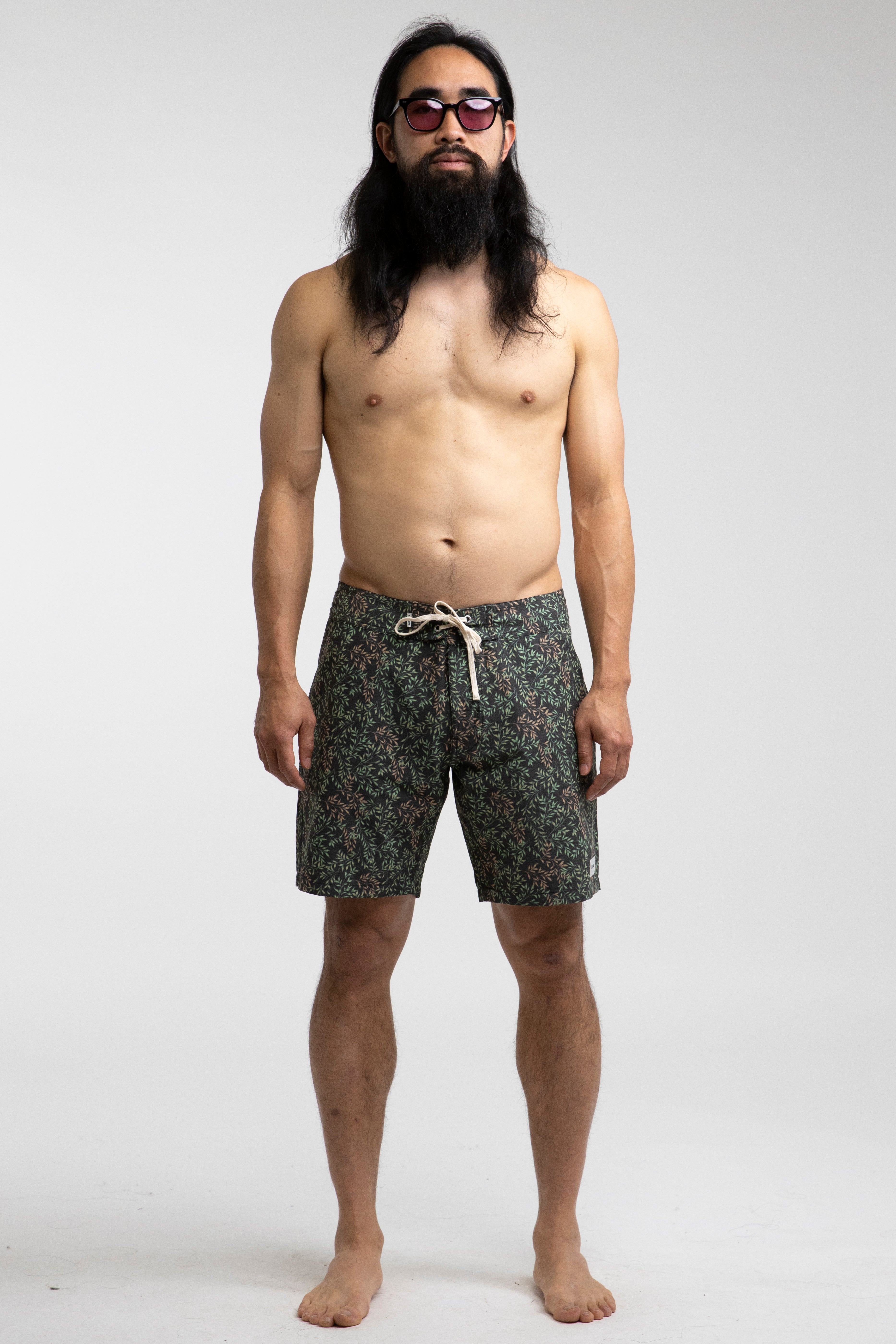 Rhythm - Garden Trunk Swim Shorts - Black - Men
