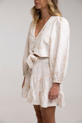Rhythm - Banksia Tiered Mini Skirt - White - Women