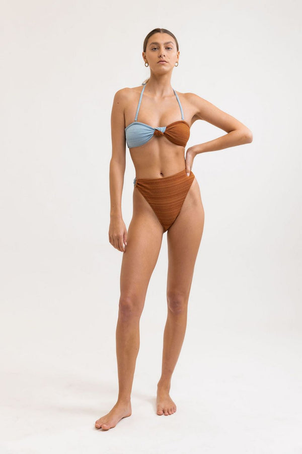 Rhythm - Bas De Maillot Marle Hi Waist O Ring - Multi - Femme